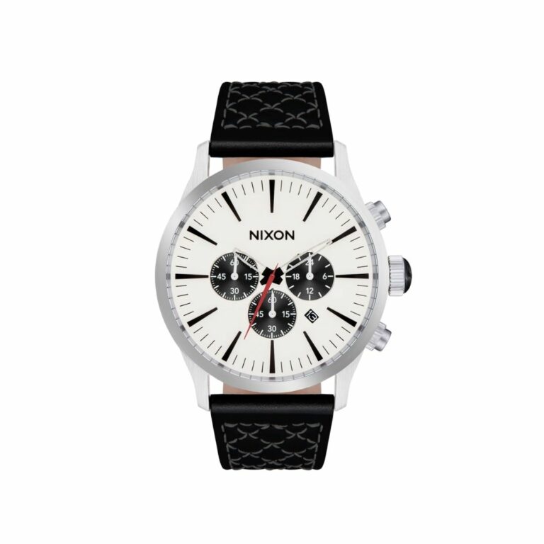 Nixon-Sentry-Chrono-Leather-Watch-Chrome-Cloud-Sunray-Black-Front.jpg Nixon-Sentry-Chrono-Leather-Watch-Chrome-Cloud-Sunray-Black-Front.jpg