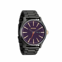 Nixon Sentry Stainless Steel Watch Gunmetal Black