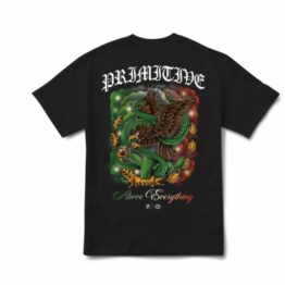 Primitive Por Vida Heavyweight Short Sleeve T-Shirt Black