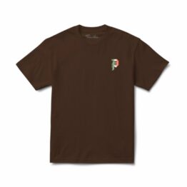 Primitive Por Vida Heavyweight Short Sleeve T-Shirt Brown