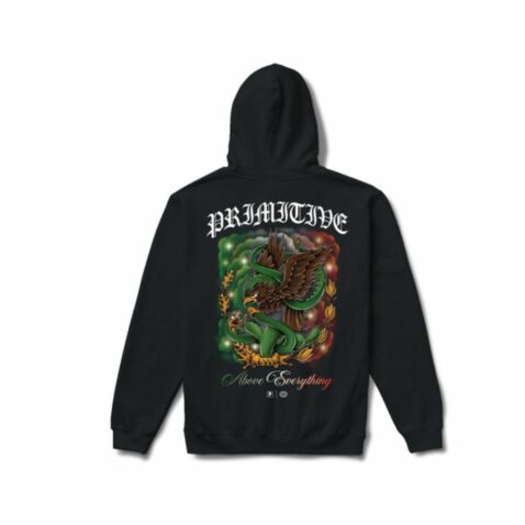 Primitive Por Vida Pullover Hoodie Black - Image 2