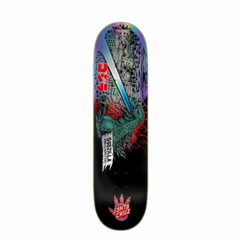 Santa Cruz x Godzilla O'Brien Reaper Skate Deck 8.25in x 31.8in
