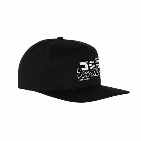 Santa Cruz x Godzilla Snapback Hat Black - Image 2