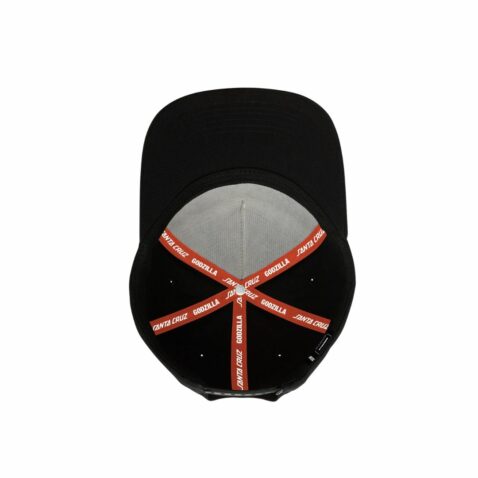 Santa Cruz x Godzilla Snapback Hat Black - Image 3