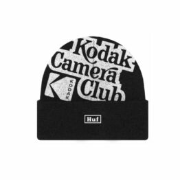 HUF x Kodak Camera Club Beanie Black