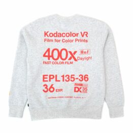 HUF x Kodak Golden Hour Crewneck Sweatshirt Ash