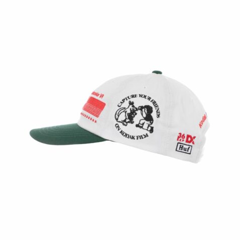HUF x Kodak Snapback Hat White - Image 3