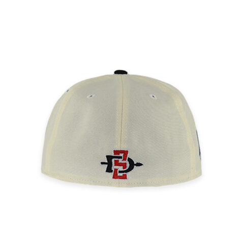New Era 59Fifty San Diego State University Aztecs Final Four Fitted Hat Chrome White Red Black - Image 5