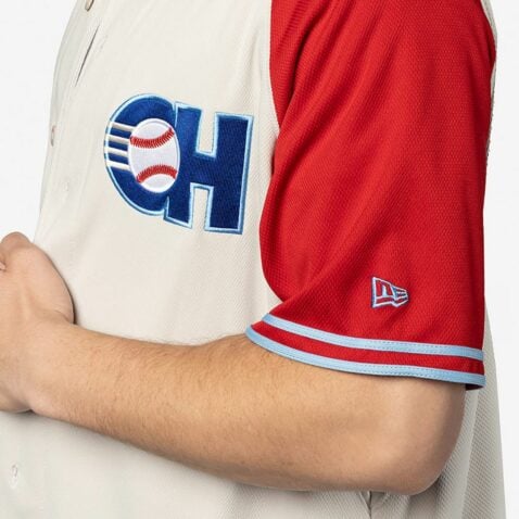 New Era Charros De Jalisco Official 2025 On Field Alternate 2 Jersey White Red New Era Charros De Jalisco Official 2025 On Field Alternate 2 Jersey White Red