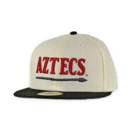 New Era 59Fifty San Diego State University Aztecs Final Four Fitted Hat Chrome White Red Black