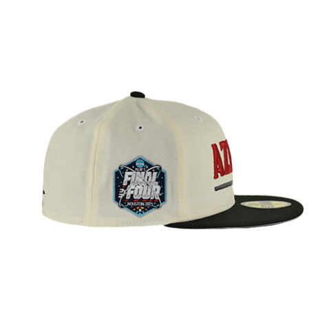 New Era 59Fifty San Diego State University Aztecs Final Four Fitted Hat Chrome White Red Black - Image 6