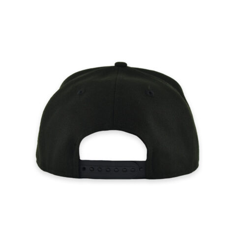 New Era 9Fifty Los Angeles Dodgers Upside Down Logo A-Frame Snapback Hat Black White - Image 5