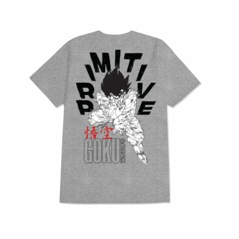 Primitive x Dragon Ball Z Goku Energy Short Sleeve T-Shirt Athletic Heather - Image 2