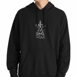 Vans Crazy Eddy 66 Loose Pullover Hoodie Sweatshirt Hooded Black