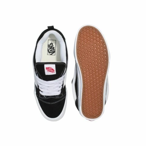 Vans Knu Skool Shoes Black True White - Image 3