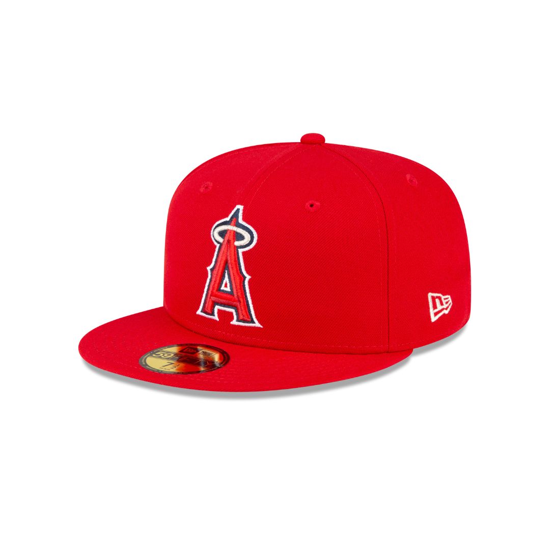 New Era Angels 59FIFTY キャップ 7 1/2 レッド Vintage 1990's Los Angeles Angels New Era 59Fifty Fitted 7 1