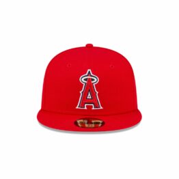 New Era 59Fifty Los Angeles Angels of Anaheim Game Authentic Collection On Field Fitted Hat Red