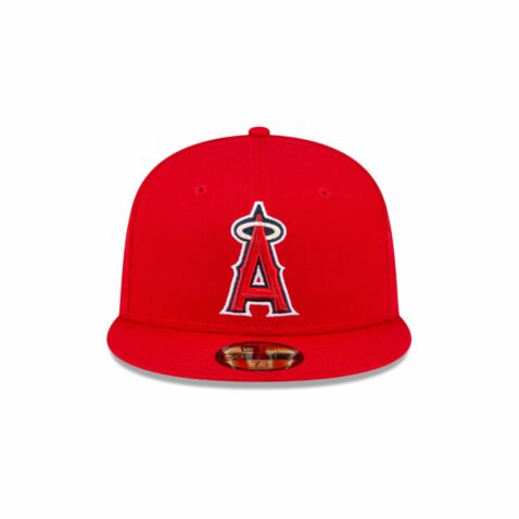 New Era 59Fifty Los Angeles Angels of Anaheim Game Authentic Collection On Field Fitted Hat Red - Image 2