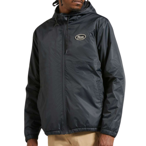 Brixton Claxton Parsons Arctic Fleece Lined Jacket Black - Image 2