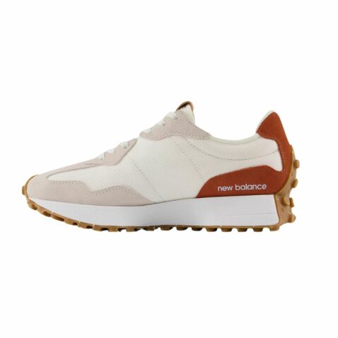 New Balance 327 Shoes White Brown - Image 3