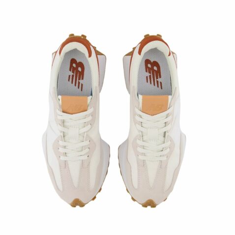 New Balance 327 Shoes White Brown - Image 5