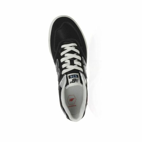 New Balance Numeric 574 Wide Sole Shoe Black White - Image 4