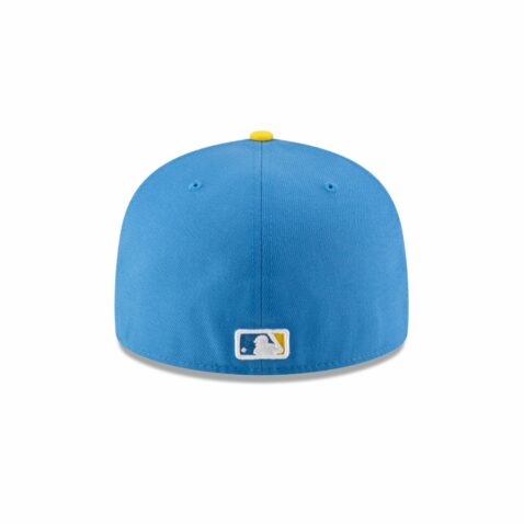 New Era 59Fifty Boston Red Sox Alternate 2 Authentic Collection On Field Fitted Hat Light Blue Gold - Image 5