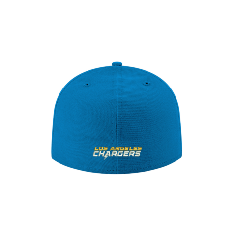 New Era 59Fifty Los Angeles Chargers League Basic Game Fitted Hat Powder Blue Gold Yellow - Image 4