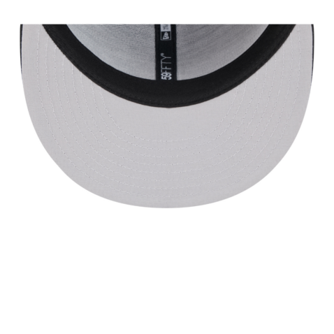 New Era 59Fifty Los Angeles Dodgers Hi Vis Fitted Hat Black White - Image 7