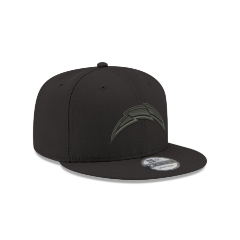 New Era 9Fifty Los Angeles Chargers League Basic Game Blackout Snapback Hat - Image 3