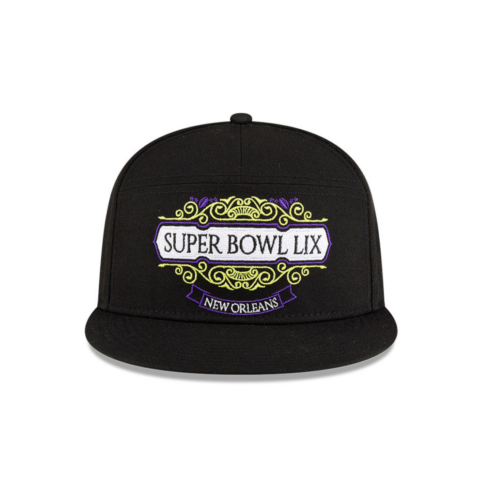 New Era 9Fifty Philadelphia Eagles Tarmac Super Bowl LIX Snapback Hat Black