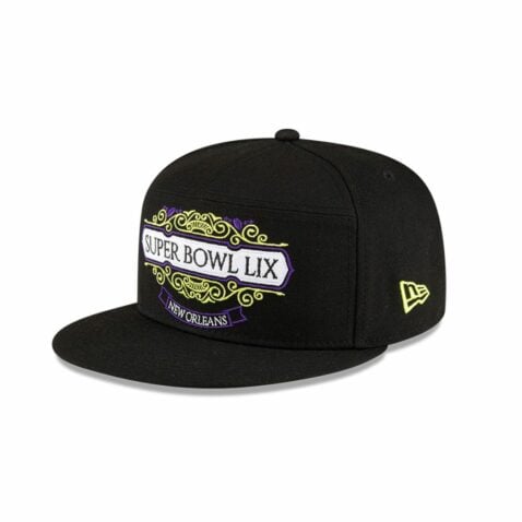 New Era 9Fifty Philadelphia Eagles Tarmac Super Bowl LIX Snapback Hat Black