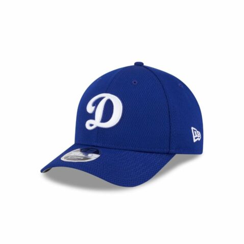 New Era 9Forty M-Crown Los Angeles Dodgers D Logo Snapback Hat Dark Royal Blue White