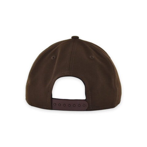 New Era 9Forty M-Crown San Diego Padres Game A-Frame Snapback Hat Burnt Wood Brown Gold - Image 5