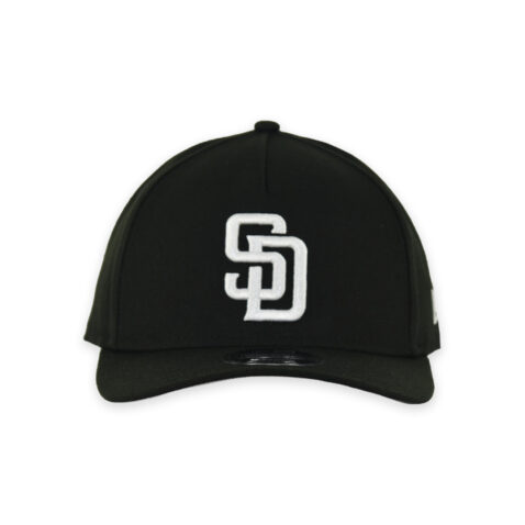 New Era 9Forty M-Crown San Diego Padres Snapback Hat Black Black White