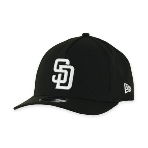 New Era 9Forty M-Crown San Diego Padres Snapback Hat Black Black White