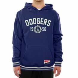 New Era Los Angeles Dodgers Established Pullover Hoodie Dark Royal Blue