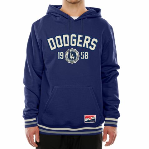 New Era Los Angeles Dodgers Established Pullover Hoodie Dark Royal Blue