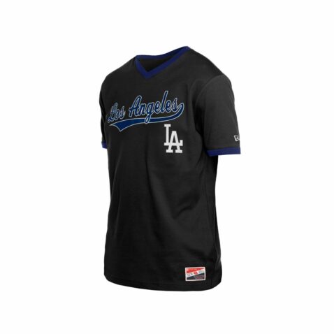 New Era Los Angeles Dodgers Throwback Script Short Sleeve T-Shirt Black Royal Blue New Era Los Angeles Dodgers Throwback Script Short Sleeve T-Shirt Black Royal Blue