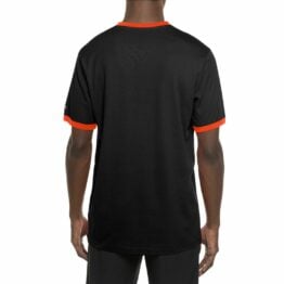 New Era San Francisco Giants Throwback Script Short Sleeve T-Shirt Black Orange