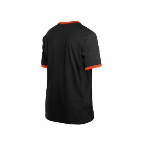 New Era San Francisco Giants Throwback Script Short Sleeve T-Shirt Black Orange - Image 4