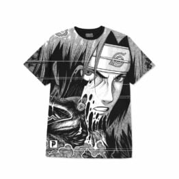 Primitive x Naruto Clones Itachi Big Print Short Sleeve T-Shirt Black