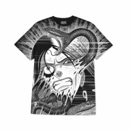 Primitive x Naruto Snakes Big Print Short Sleeve T-Shirt Black