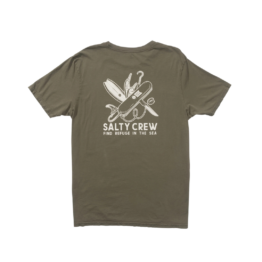 Salty Crew Pocket Knife Vintage Short Sleeve T-Shirt Dusty Olive