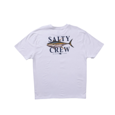 Salty Crew Yellowfin Classic Short Sleeve T-Shirt White - Image 2