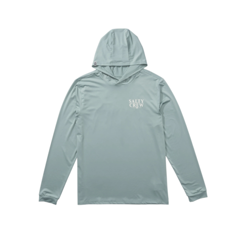 Salty Crew Yellowfin Hooded Long Sleeve Sunshirt Mackerel Green Salty Crew Yellowfin Hooded Long Sleeve Sunshirt Mackerel Green