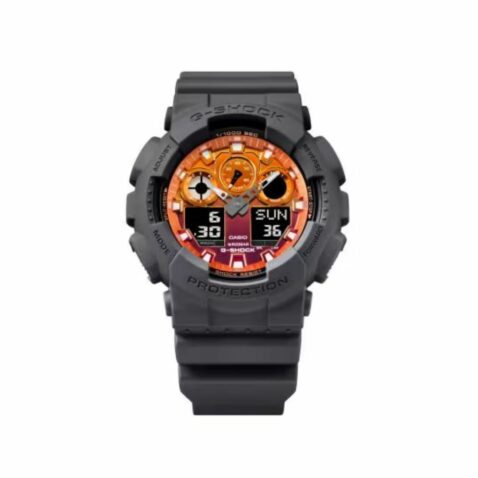 GA100FL-8A Watch Dark Grey Orange | Billion Creation