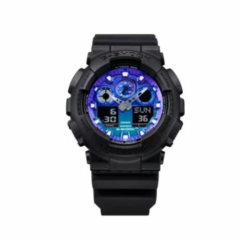 G-Shock GA100FL-1A Watch Black Blue