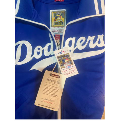 Mitchell & Ness Los Angeles Dodgers 1981 Batting Practice Jacket Royal Blue