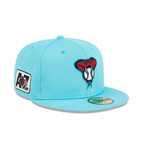 New Era 59Fifty Arizona Diamondbacks Spring Training 2025 Fitted Hat Teal - Image 3
